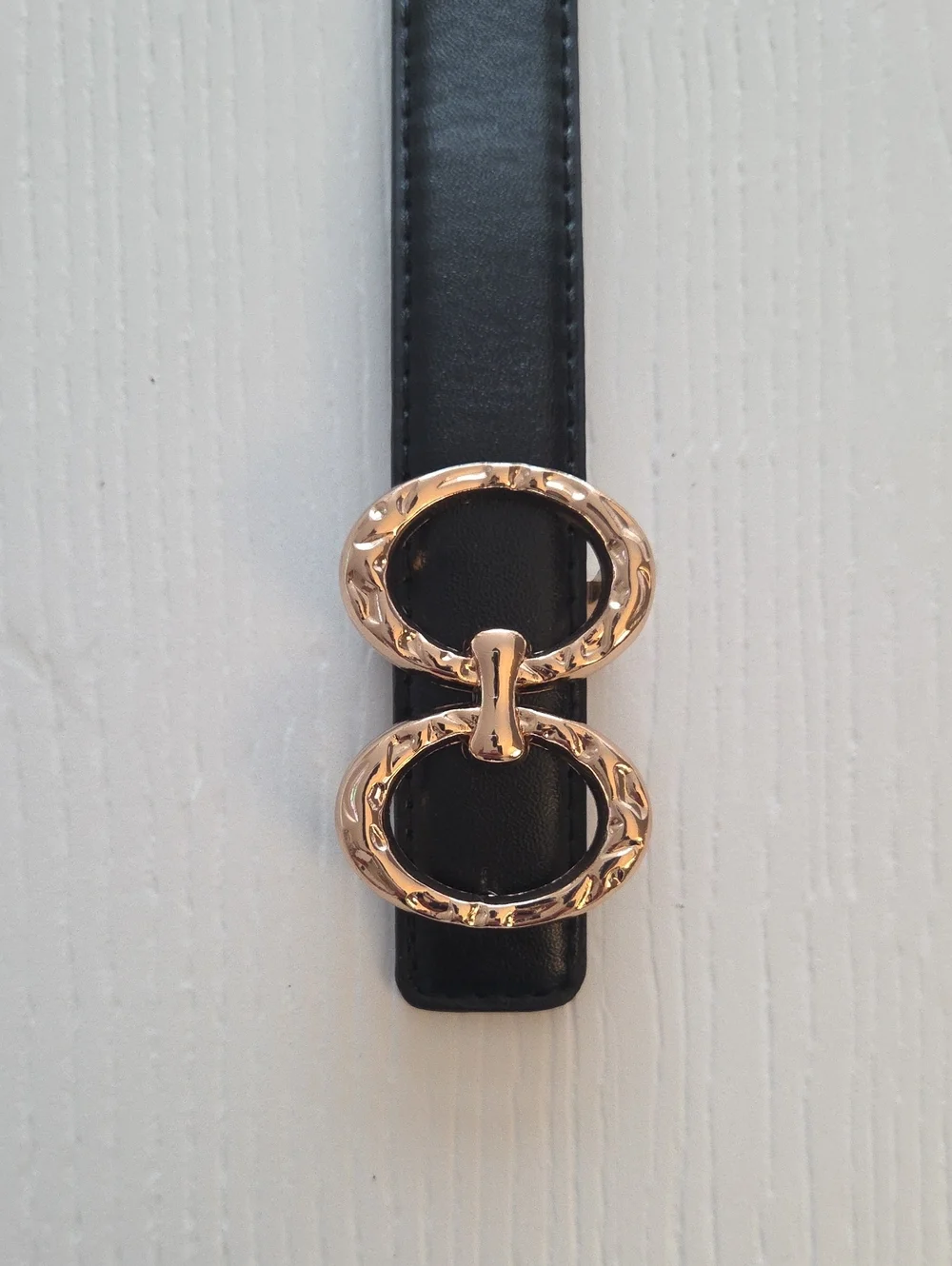 Black Belt With Gold Buckle